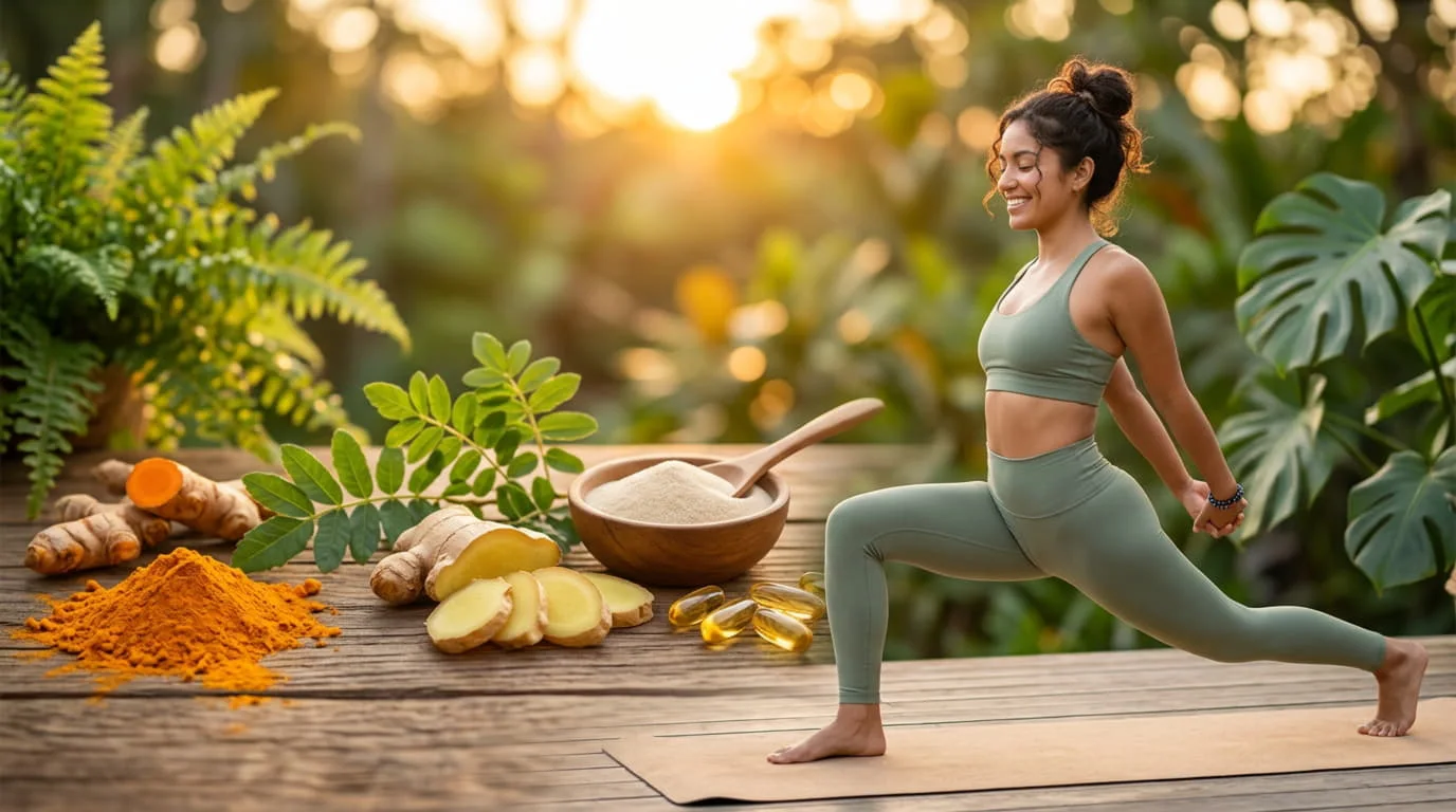 Persona practicando yoga como parte de hábitos de movilidad articular