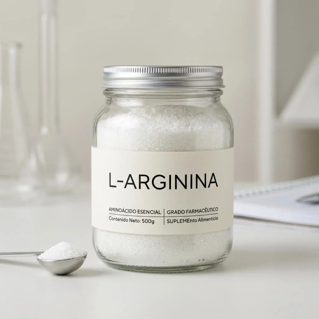 L-arginina, aminoácido habitual en suplementos de salud masculina