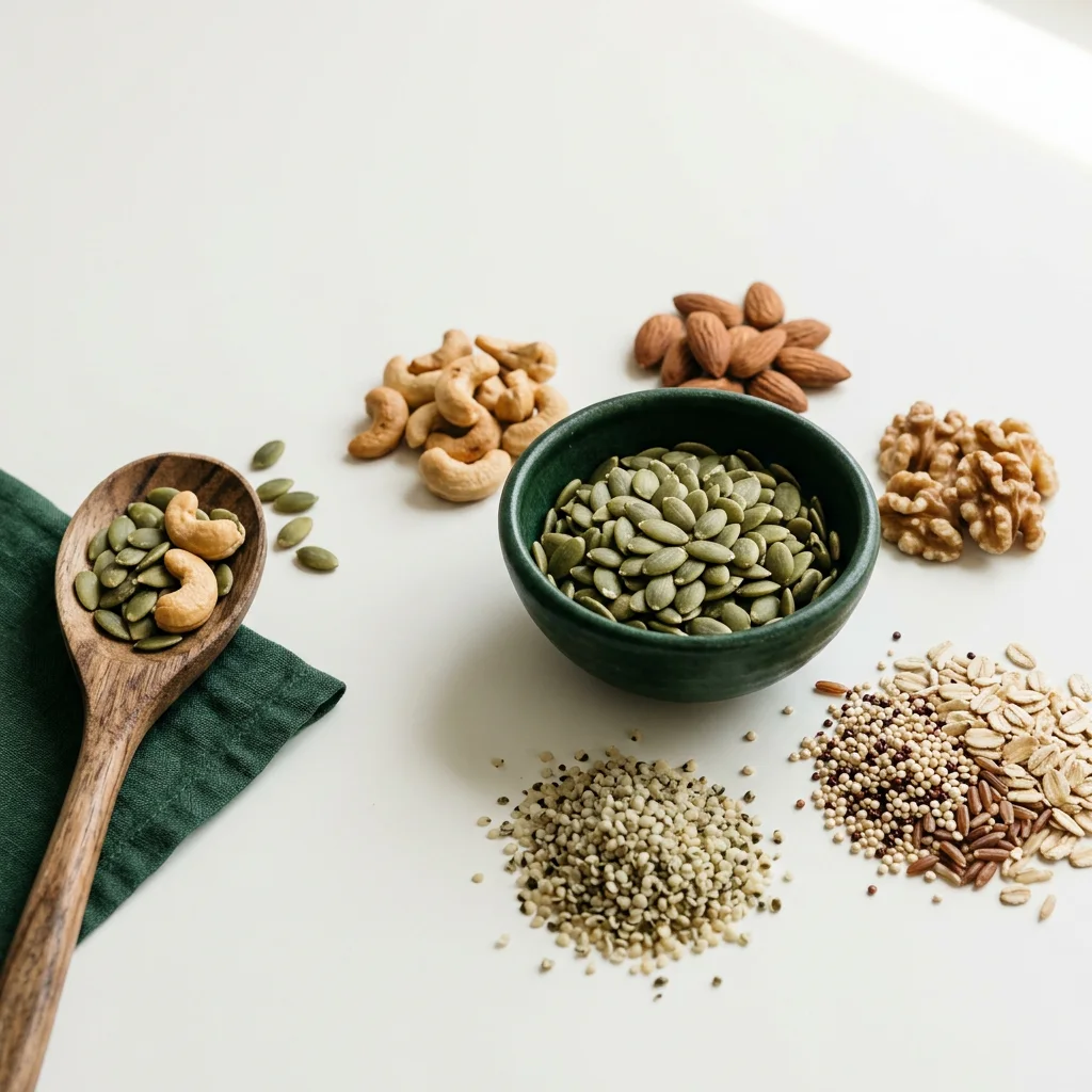 Frutos secos y semillas, fuente natural de zinc y otros minerales