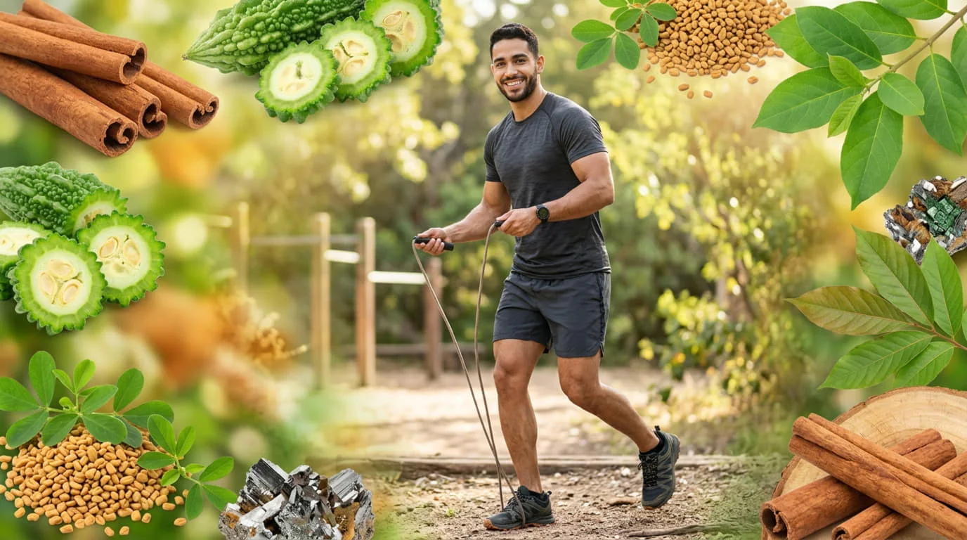 Persona adulta cuidando su alimentación como parte del control de la glucosa